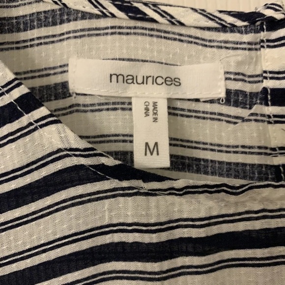 Maurices Women's Tank Top, Sz Medium, Black/White, Leightweight - Picture 2 of 6